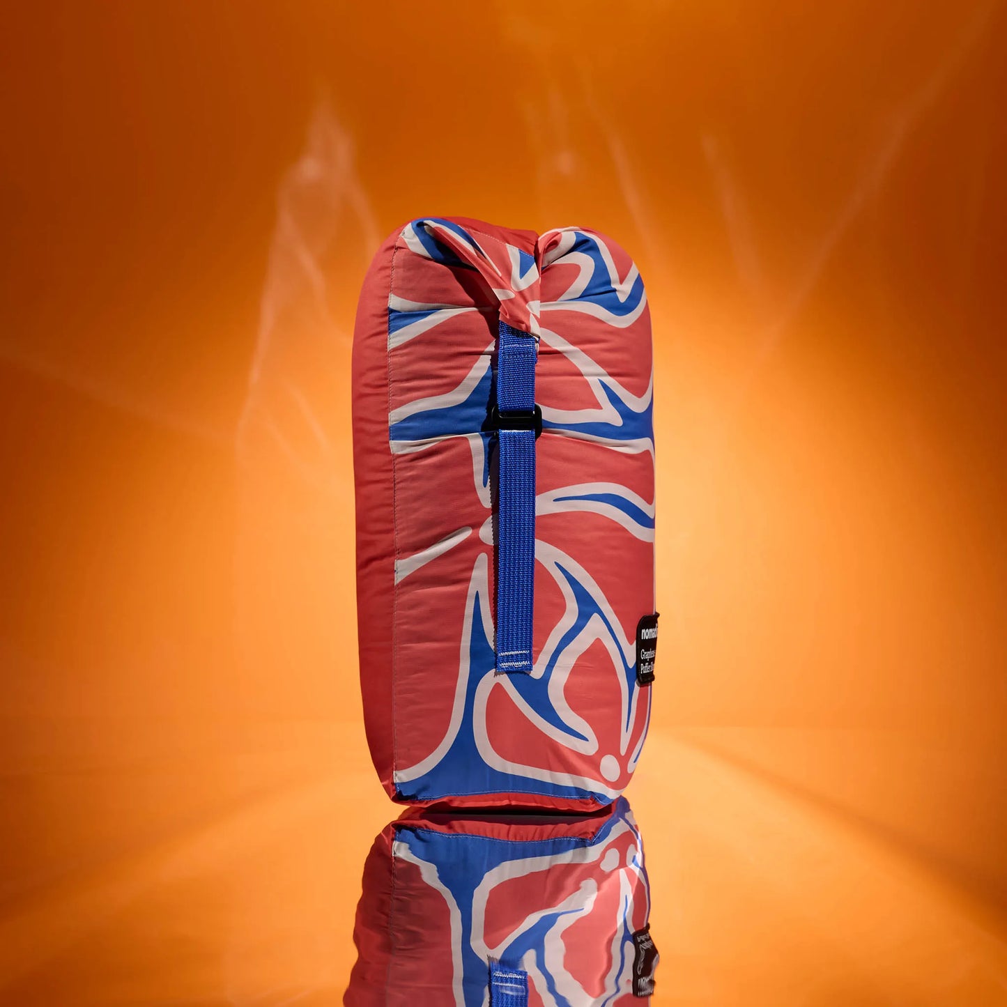 Graphene Puffer Blanket: Wild Flowers Stellar Blue Red