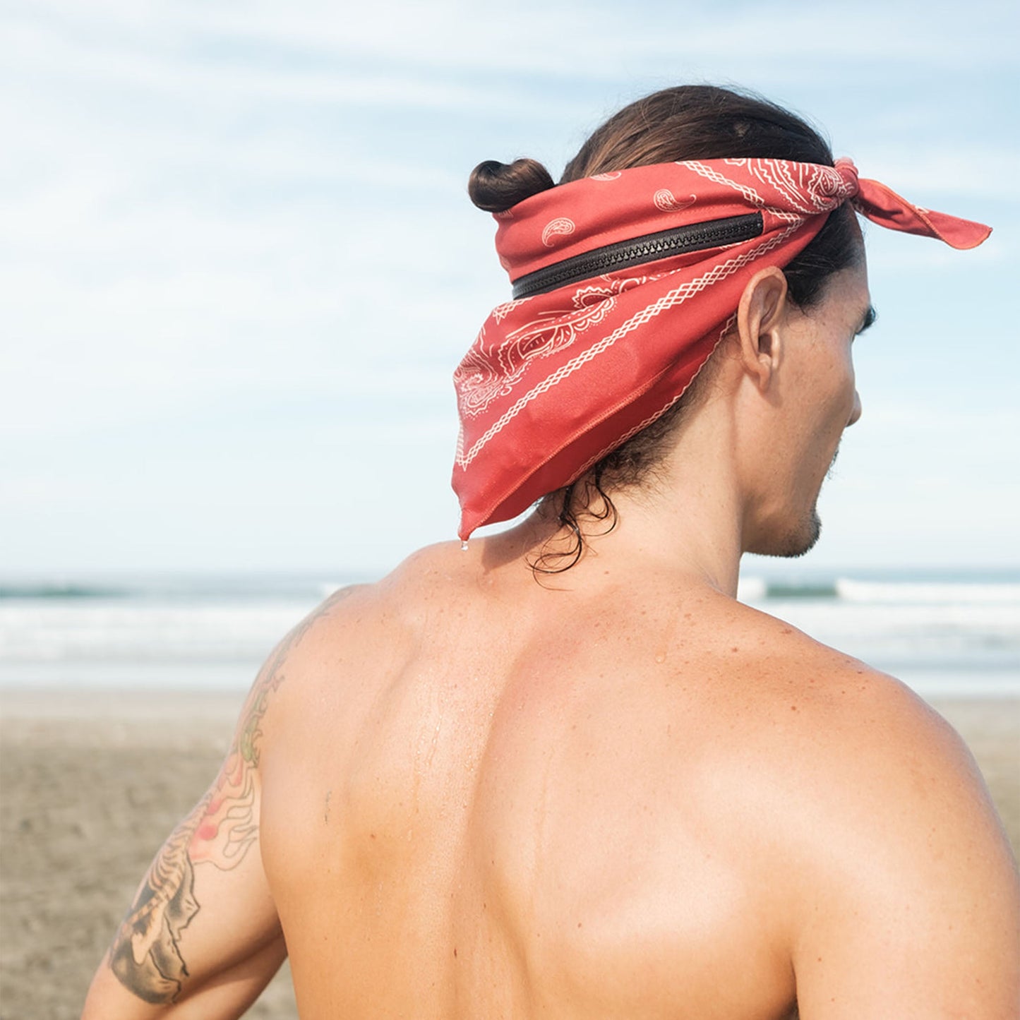 Ice Bandana Towel: Paisley Red