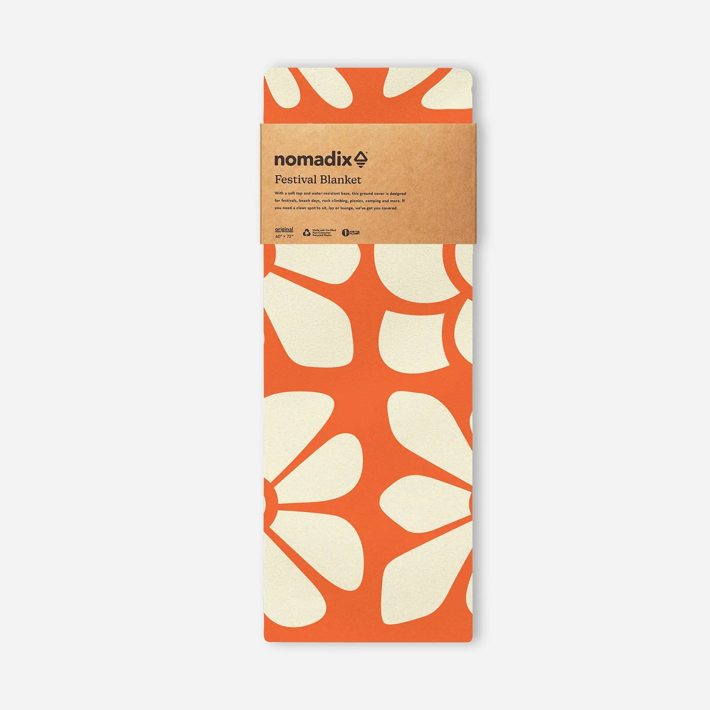 Festival Blanket: Big Flowers Expedition Orange