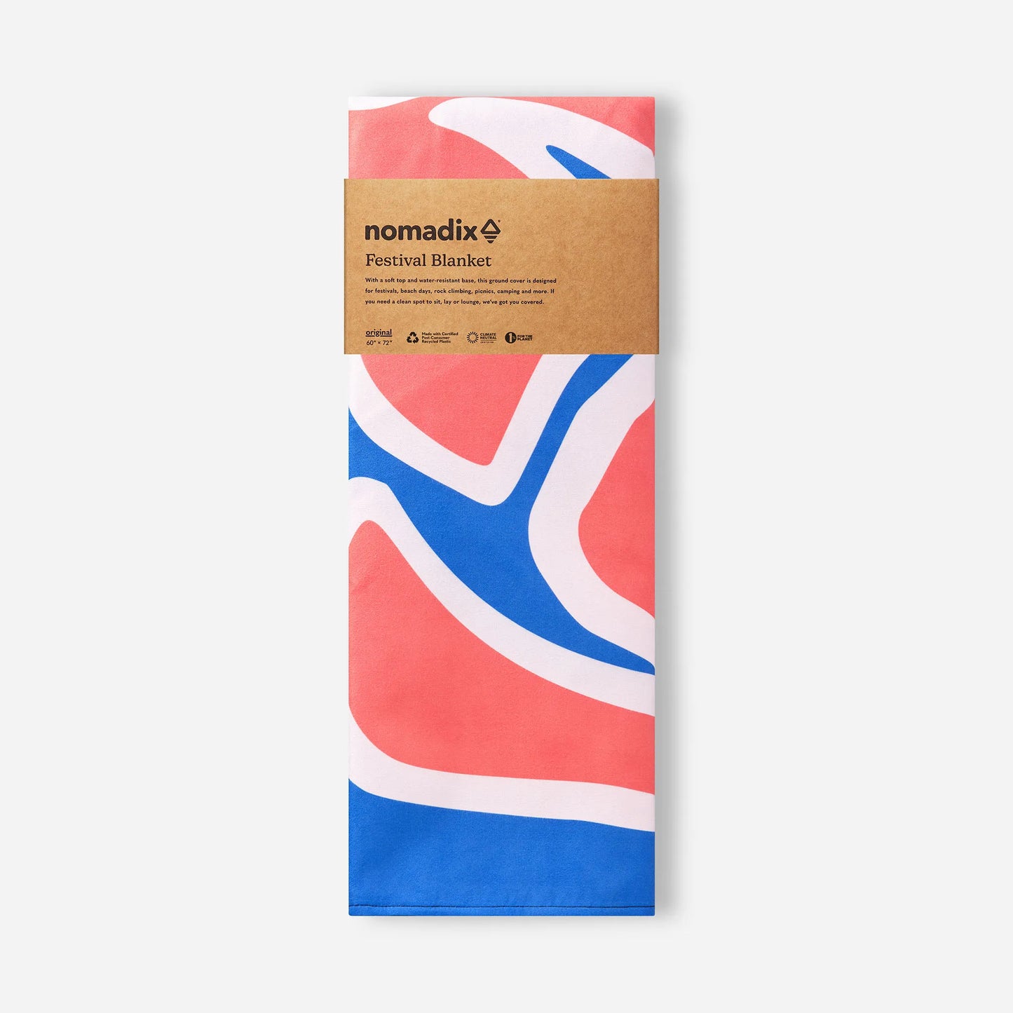 Festival Blanket: Wild Flowers Stellar Blue Red