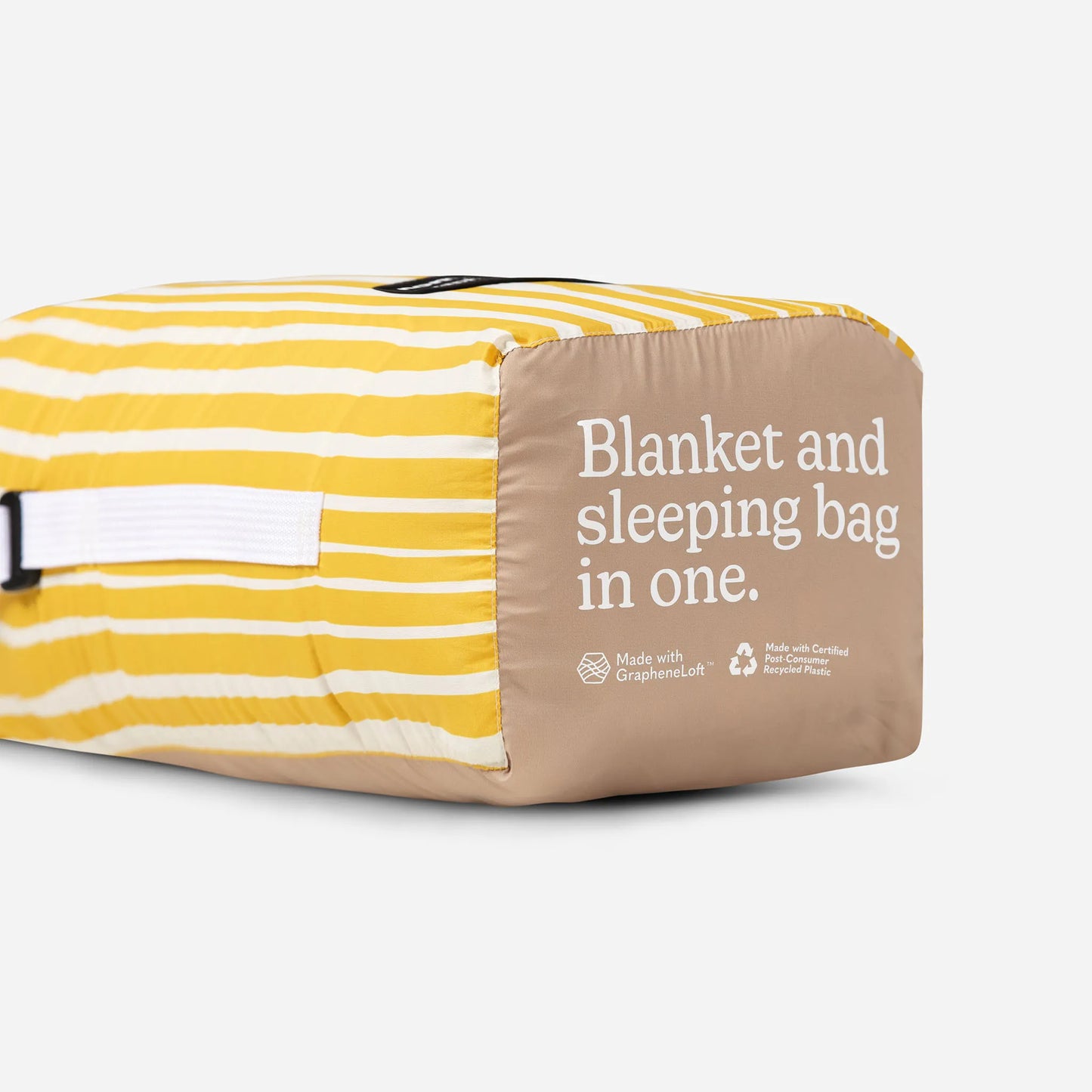 Graphene Puffer Blanket: Heritage Stripe Amber Sun