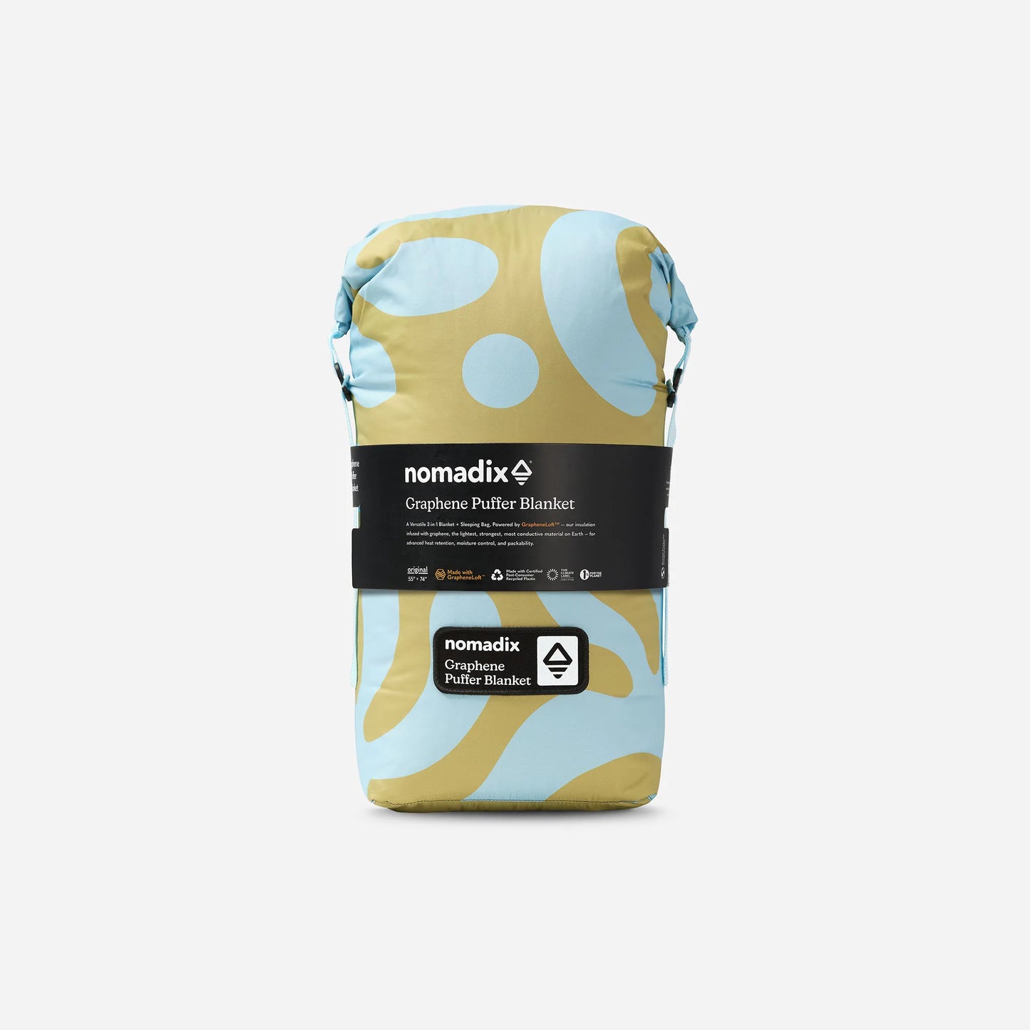 Graphene Puffer Blanket: Whirlpool Meadow Green