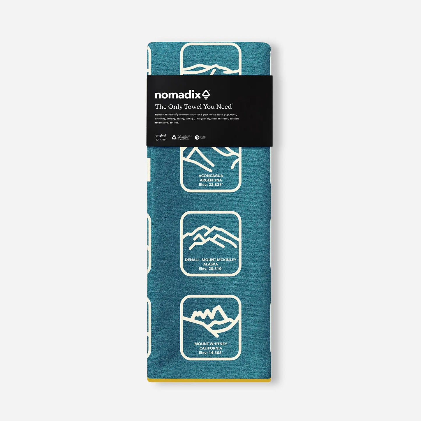Original Towel: Peaks of the World Teal Ocean