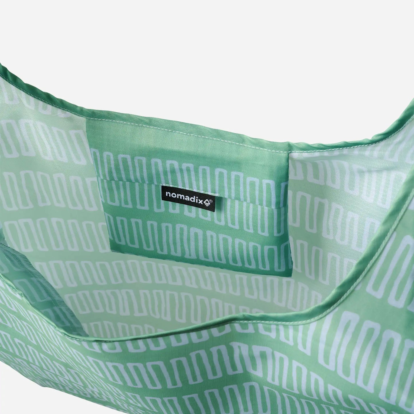 Pocket Tote: Switchback Seafoam Green