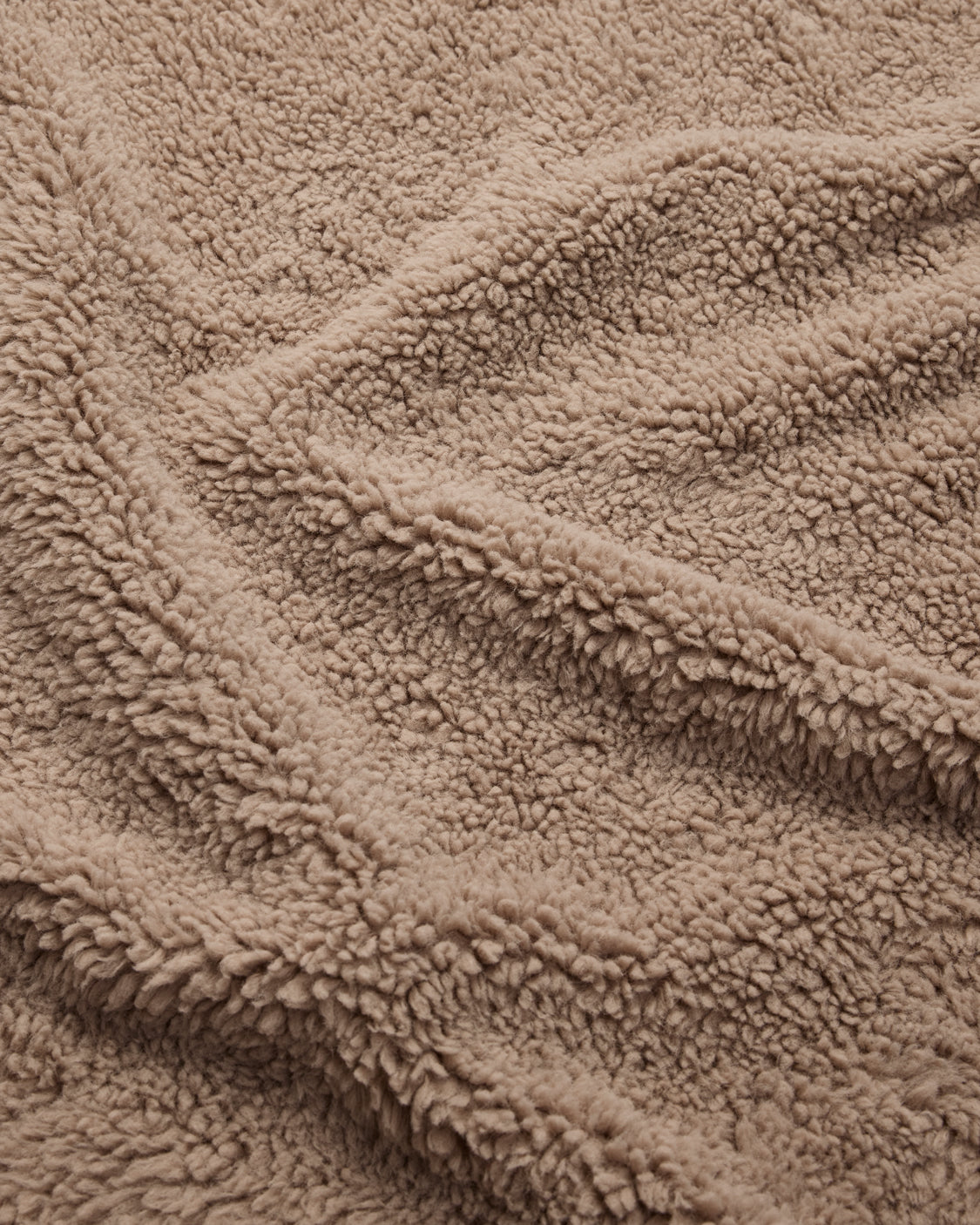 Faux Fur Throw Blanket - Warm Grey