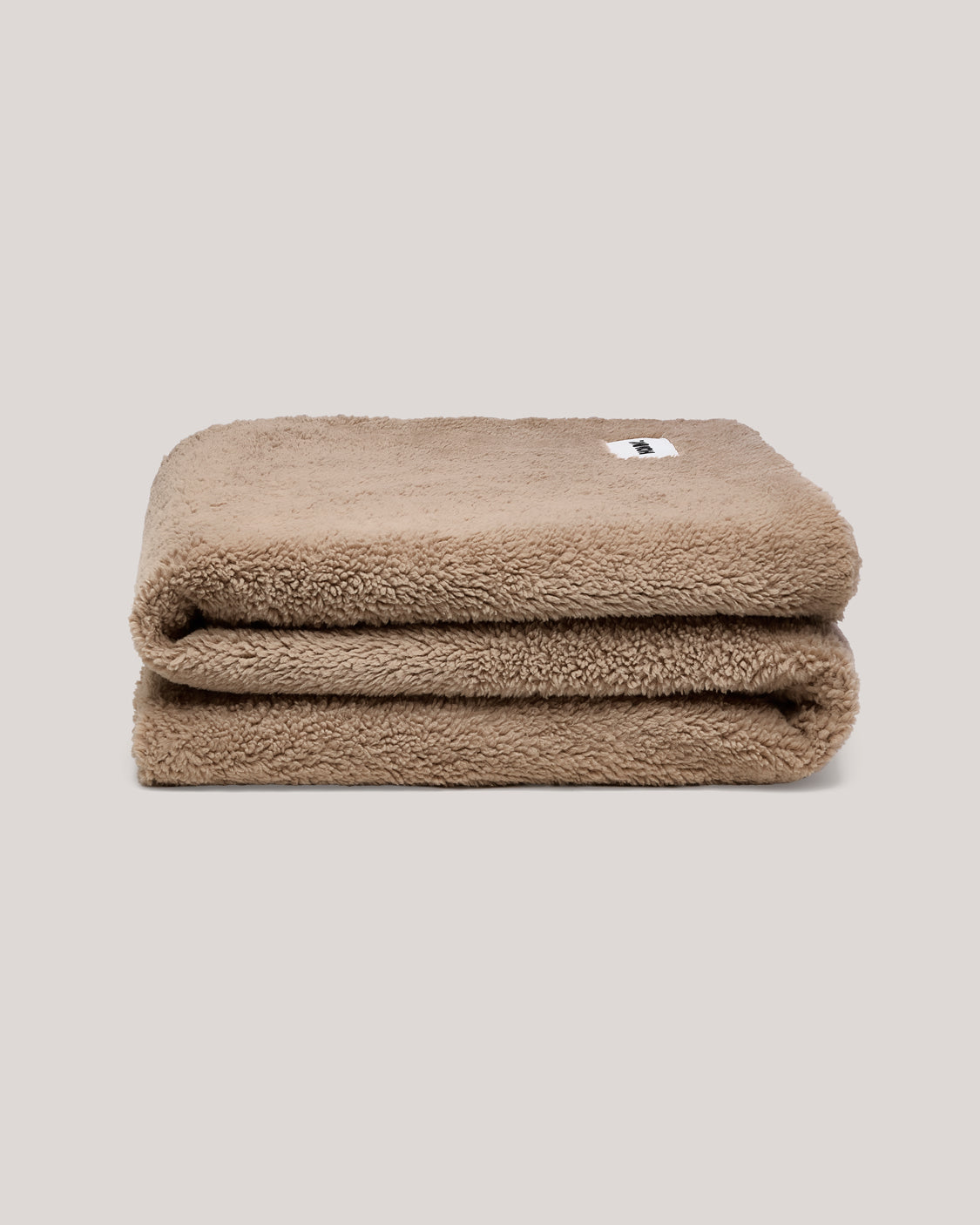 Faux Fur Throw Blanket - Warm Grey