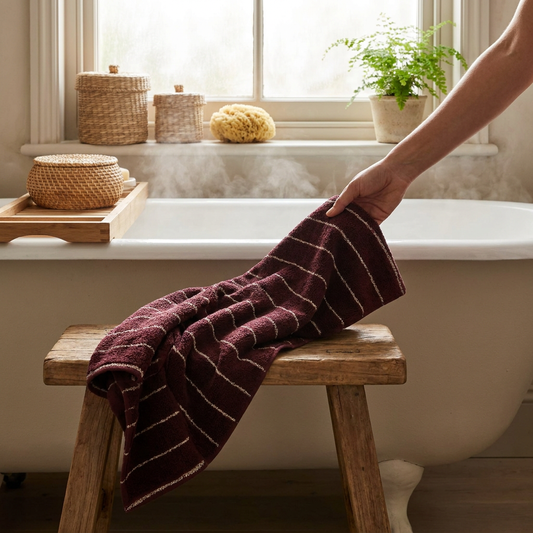 Bath Sheet - Merlot lifestyle