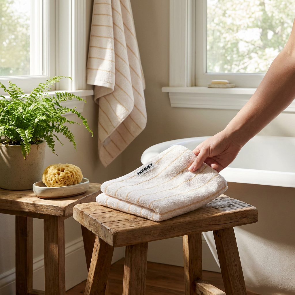 Hand Towel - Biscuit lifestyle