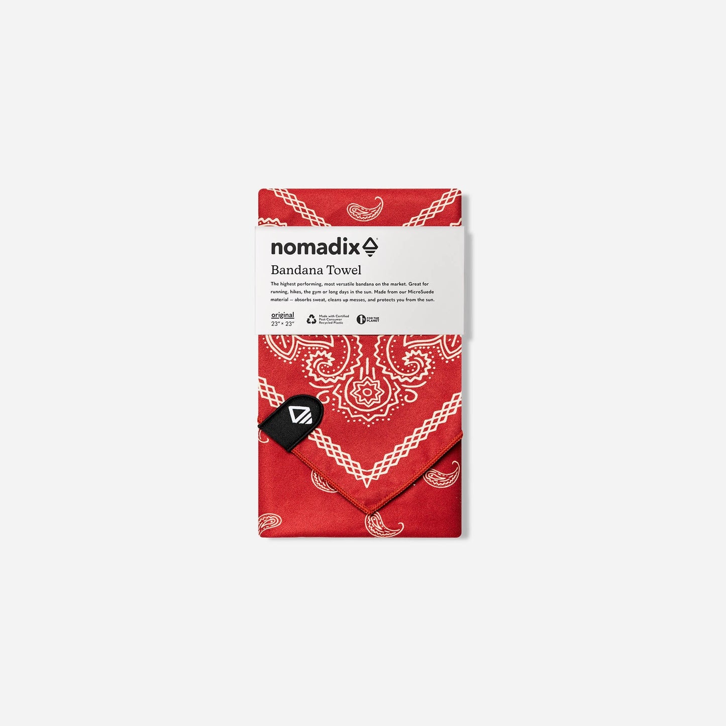 Bandana Towel: Paisley Red