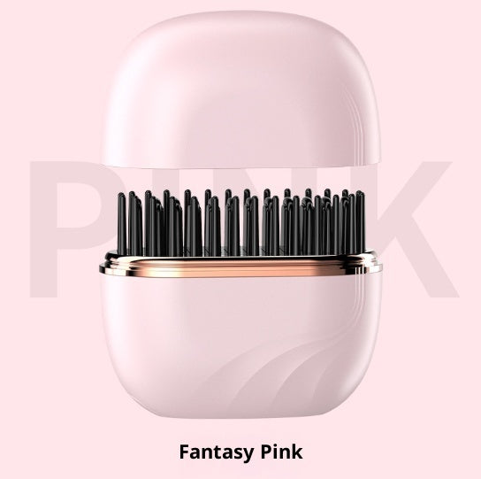Mini Hair Straightening Comb Wireless Charging