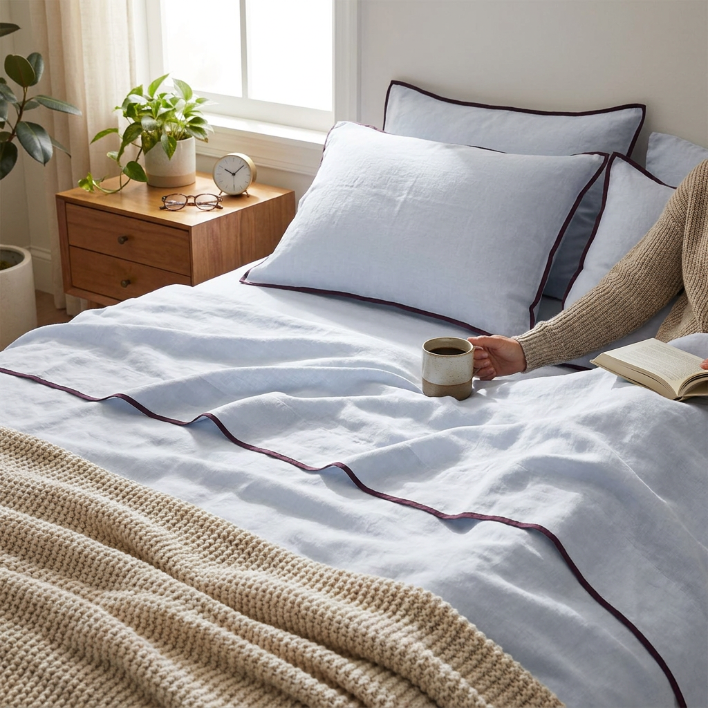 Linen Flat Sheet - Breeze lifestyle