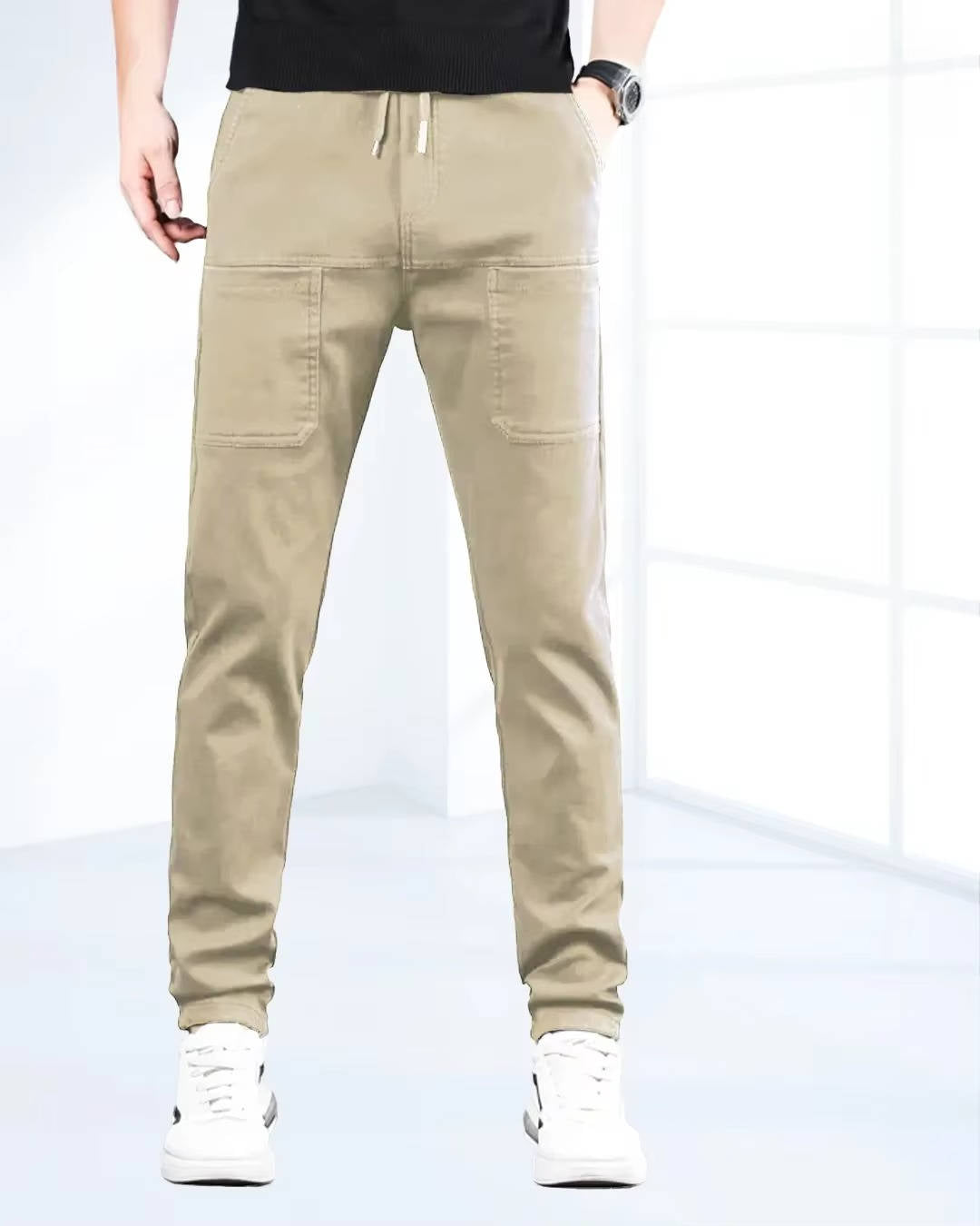 Men's High Stretch Cargo Pants with Pockets