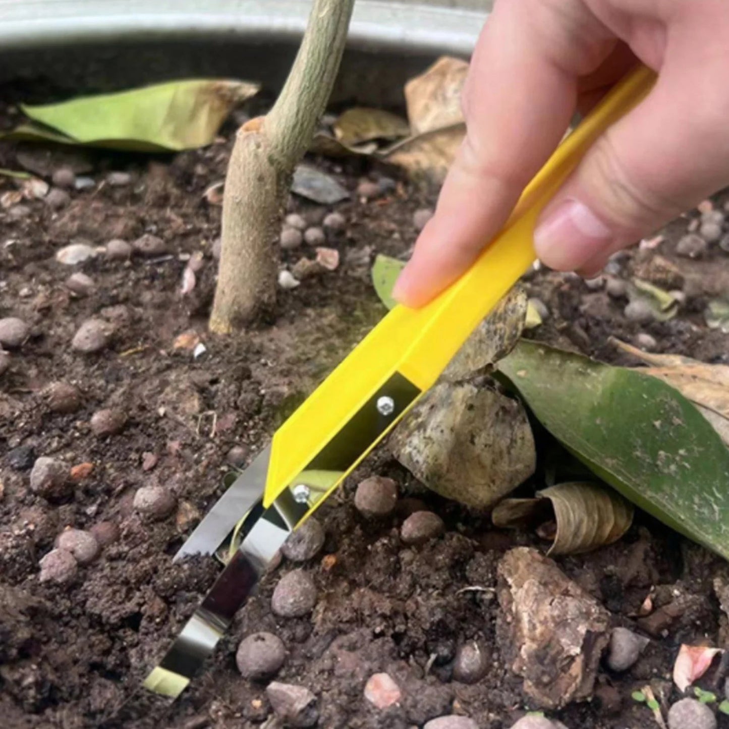 Portable Weeder Tool with Iron Loop