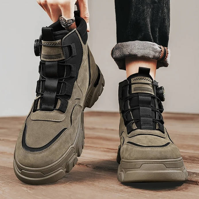 Mens Rugged Heavy Duty Boots Work Shoes