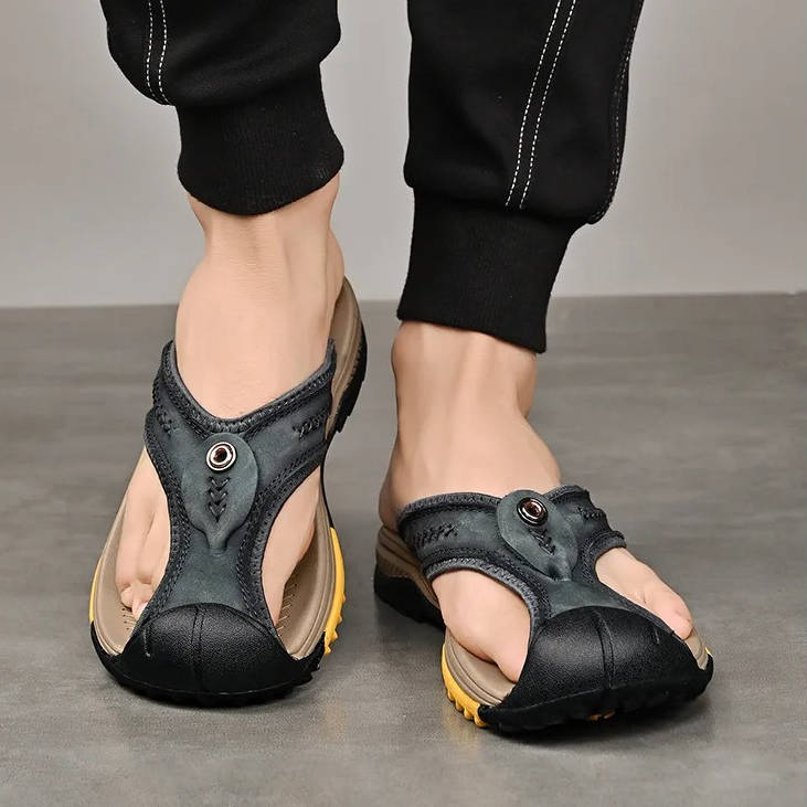 Water Resistant & Lightweight Toe Flip Flops for Men