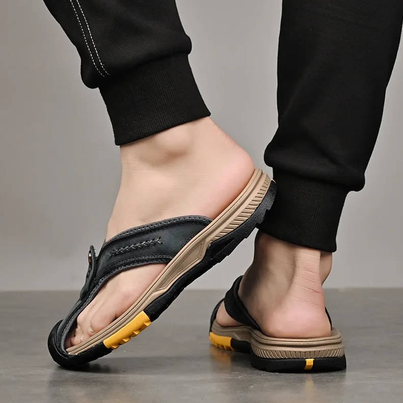 Water Resistant & Lightweight Toe Flip Flops for Men