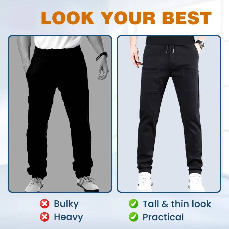 Men's High Stretch Cargo Pants with Pockets