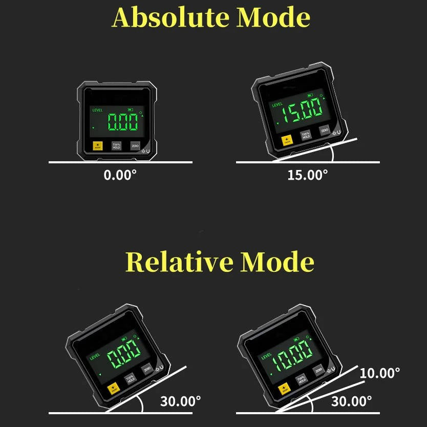 Digital Angle Gauge with Laser