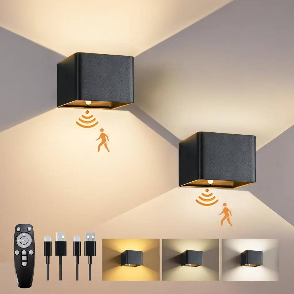 Indoor Wall Light with Motion Sensor & Remote Control
