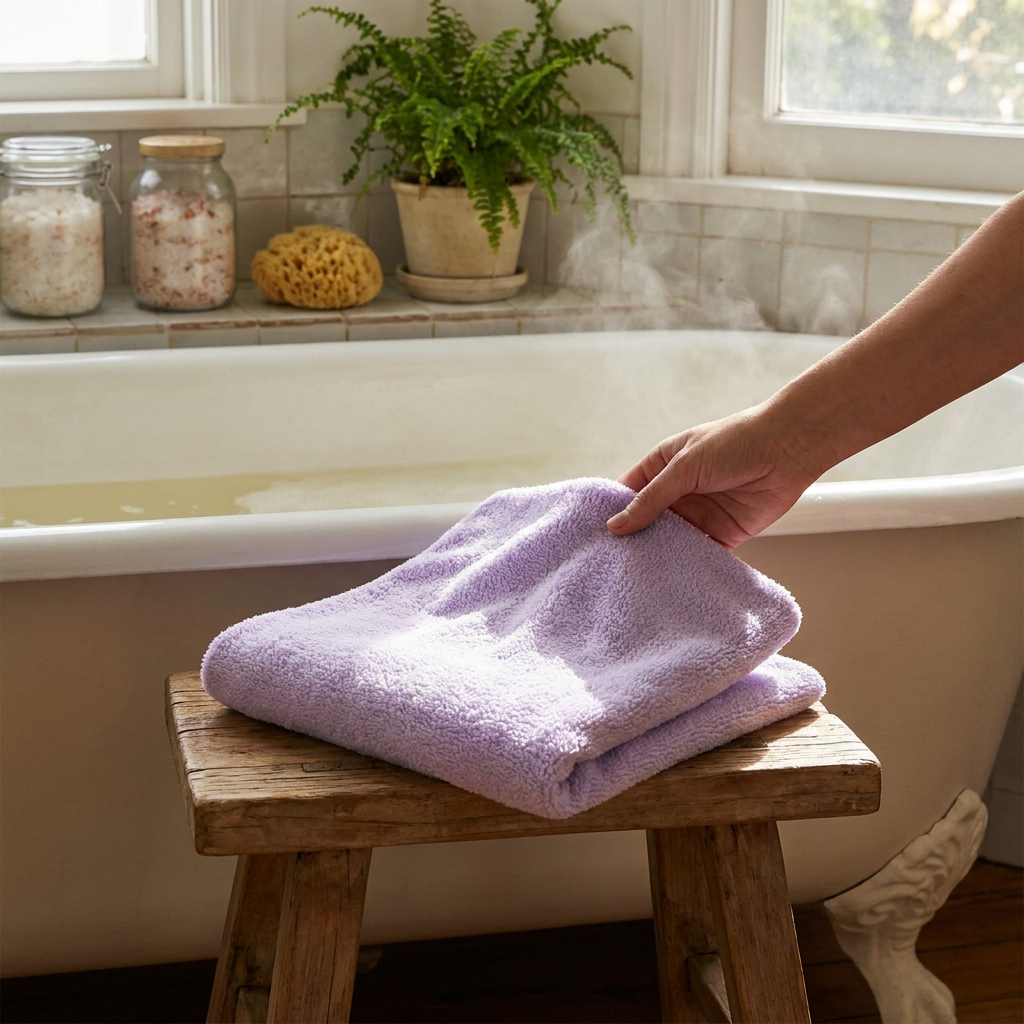 Hand Towel - Lavender lifestyle