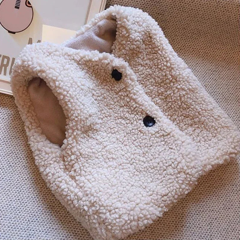 Kids Lamb Wool Winter Waist Coat