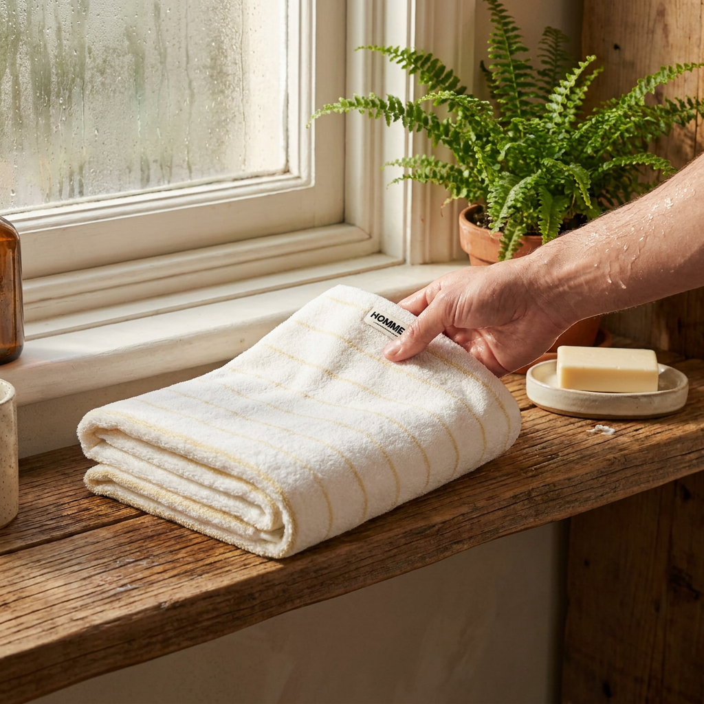 Bath Towel - Biscuit lifestyle