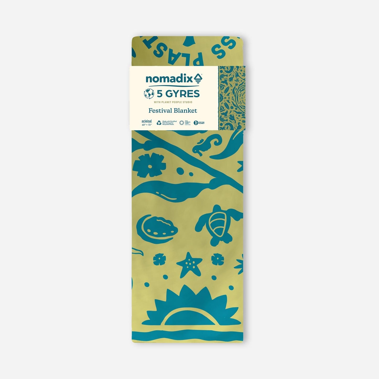 Festival Blanket: Nomadix x 5 Gyres: Kelp Swirl