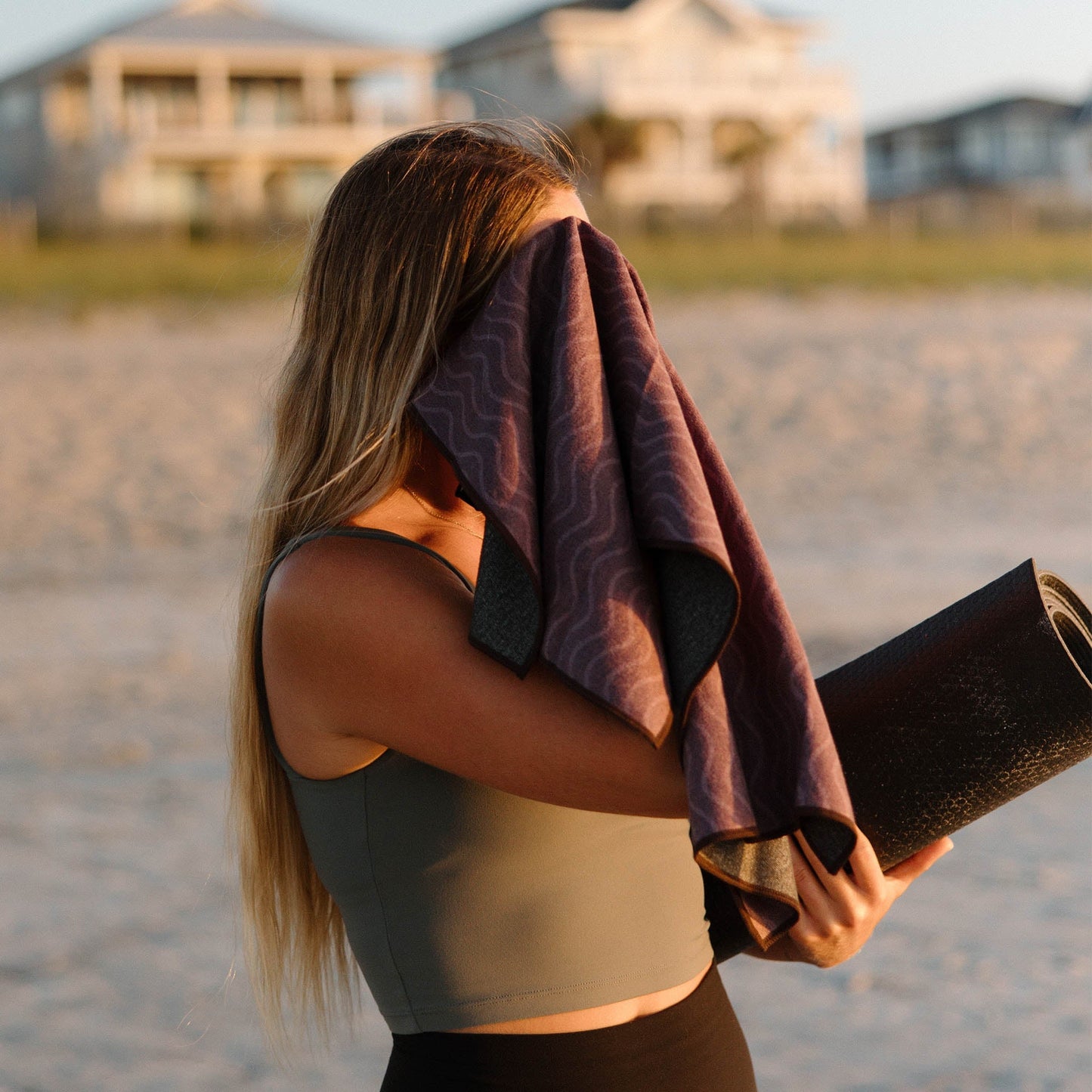 Fitness Towel: Regenerative Burgundy
