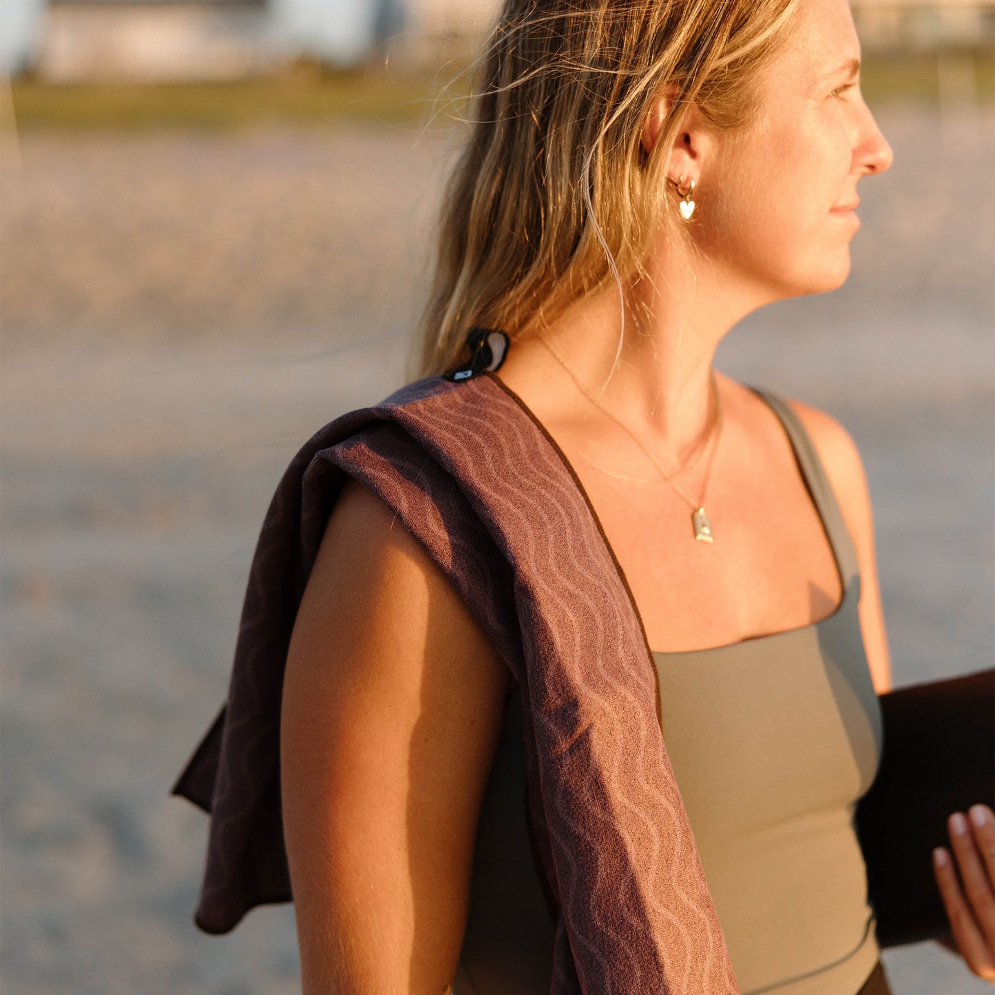 Fitness Towel: Regenerative Burgundy