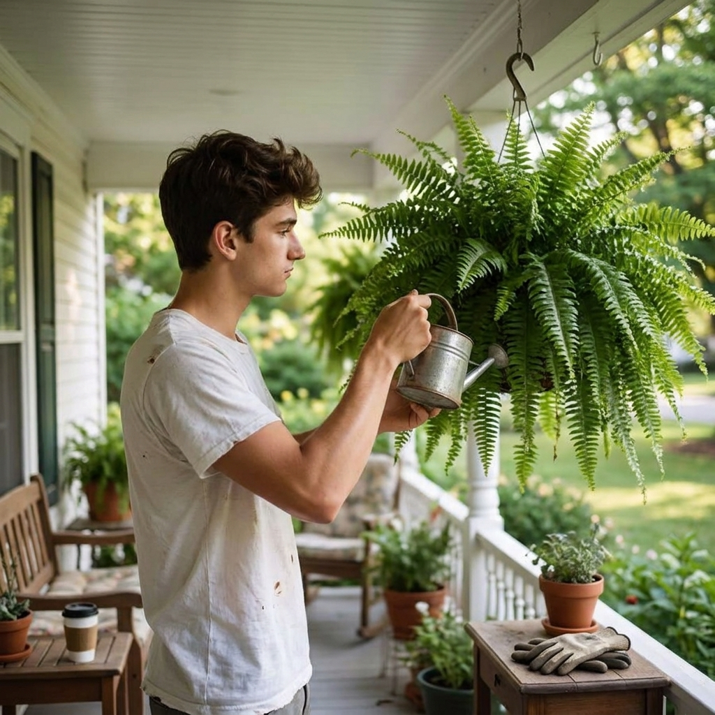 Artificial Boston Fern lifestyle
