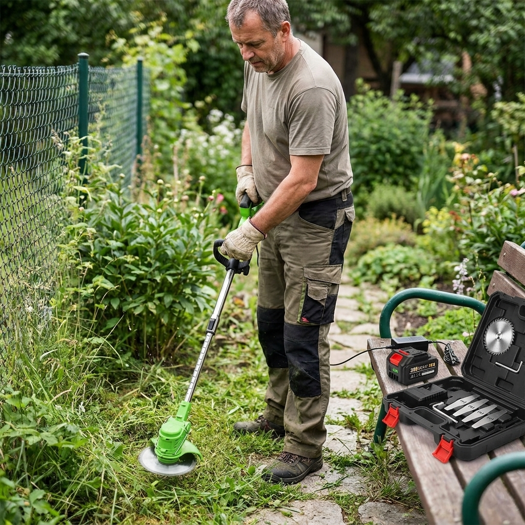 Cordless Grass Trimmer lifestyle