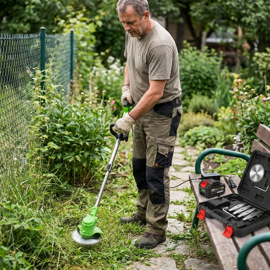Cordless Grass Trimmer lifestyle