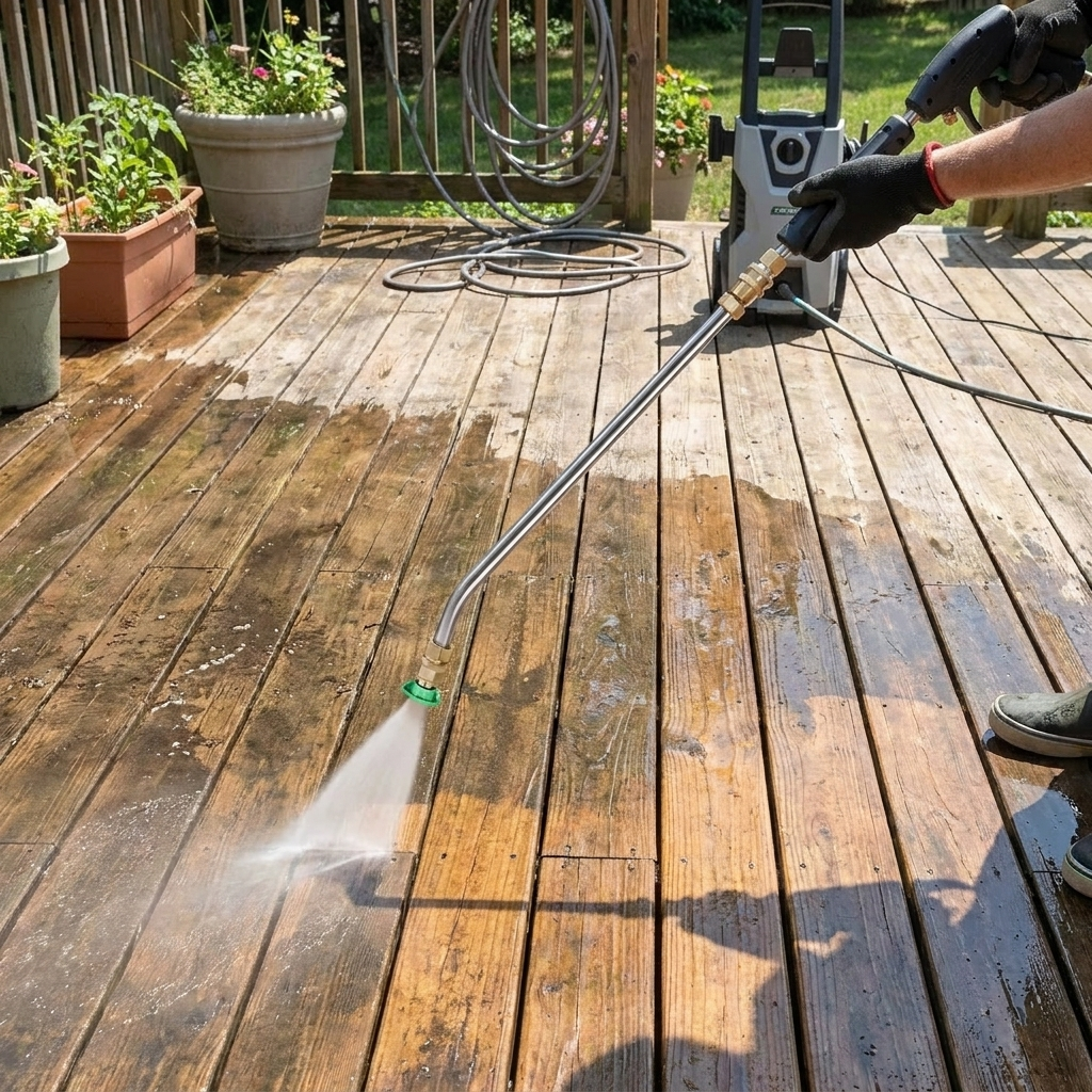Telescoping Power Washer Wand lifestyle