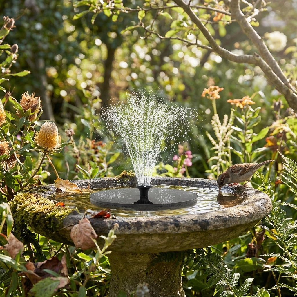 Solar-Powered Water Fountain lifestyle