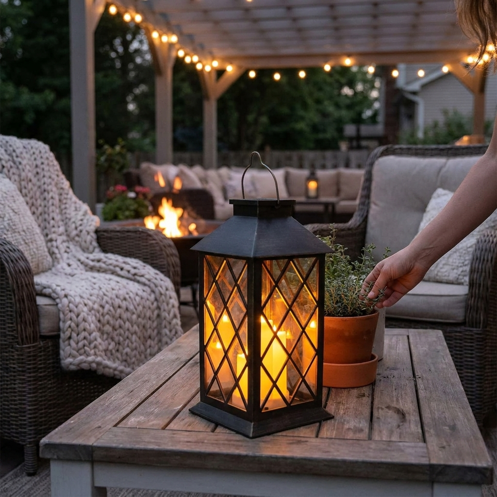 Garden Hanging Lantern lifestyle