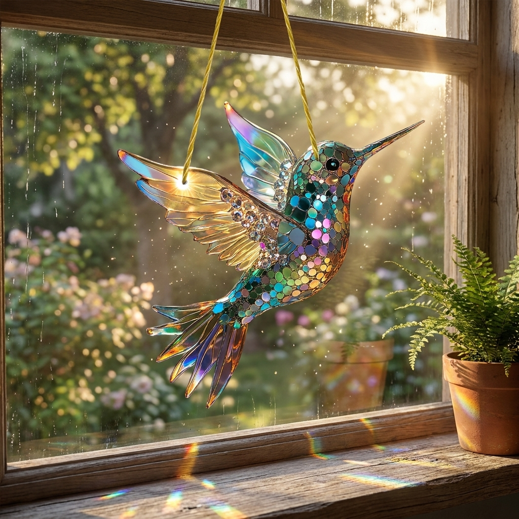 Hummingbird Suncatcher lifestyle