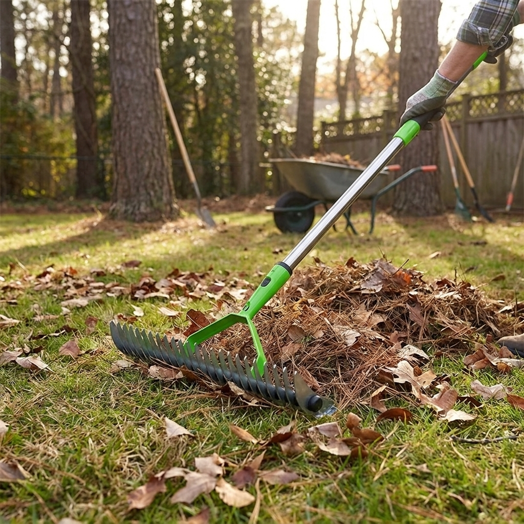 Long Reach Thatch Rake lifestyle