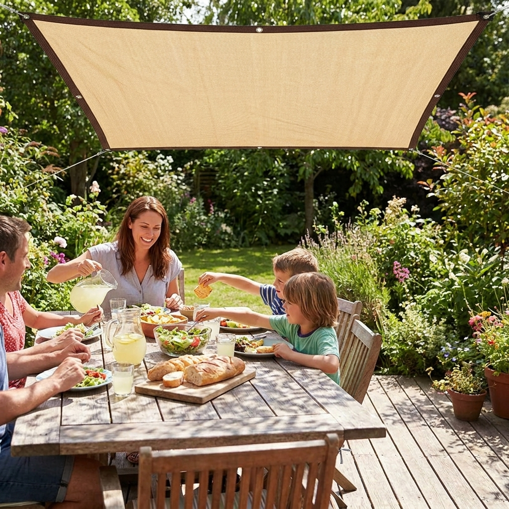 Patio Sun Shade Sail lifestyle