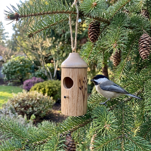 Wooden Hummingbird House lifestyle