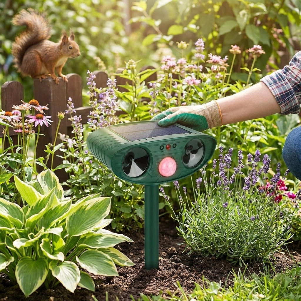 Ultrasonic Woodpecker Repellent lifestyle