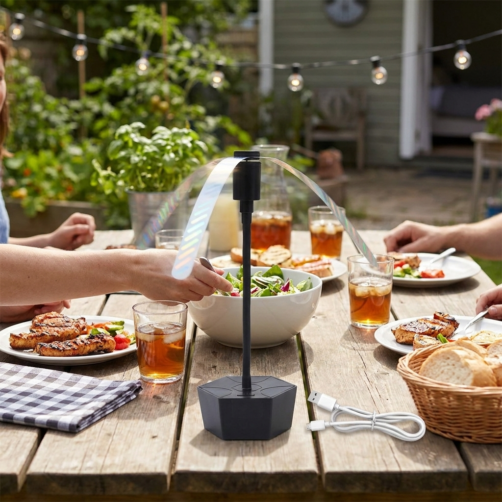 Outdoor Fly Repellent Fan lifestyle