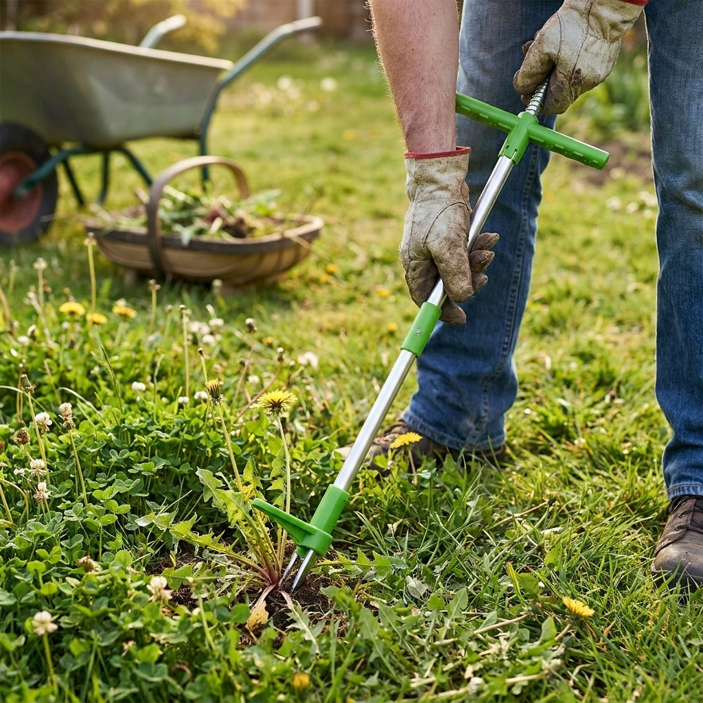 Long Handle Weed Puller lifestyle