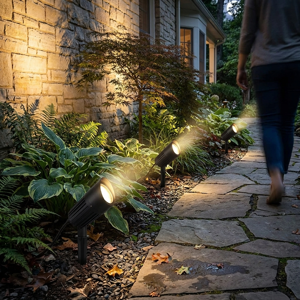 Waterproof LED Solar Multi-zoom Spot Light Landscape Lighting RGB lifestyle