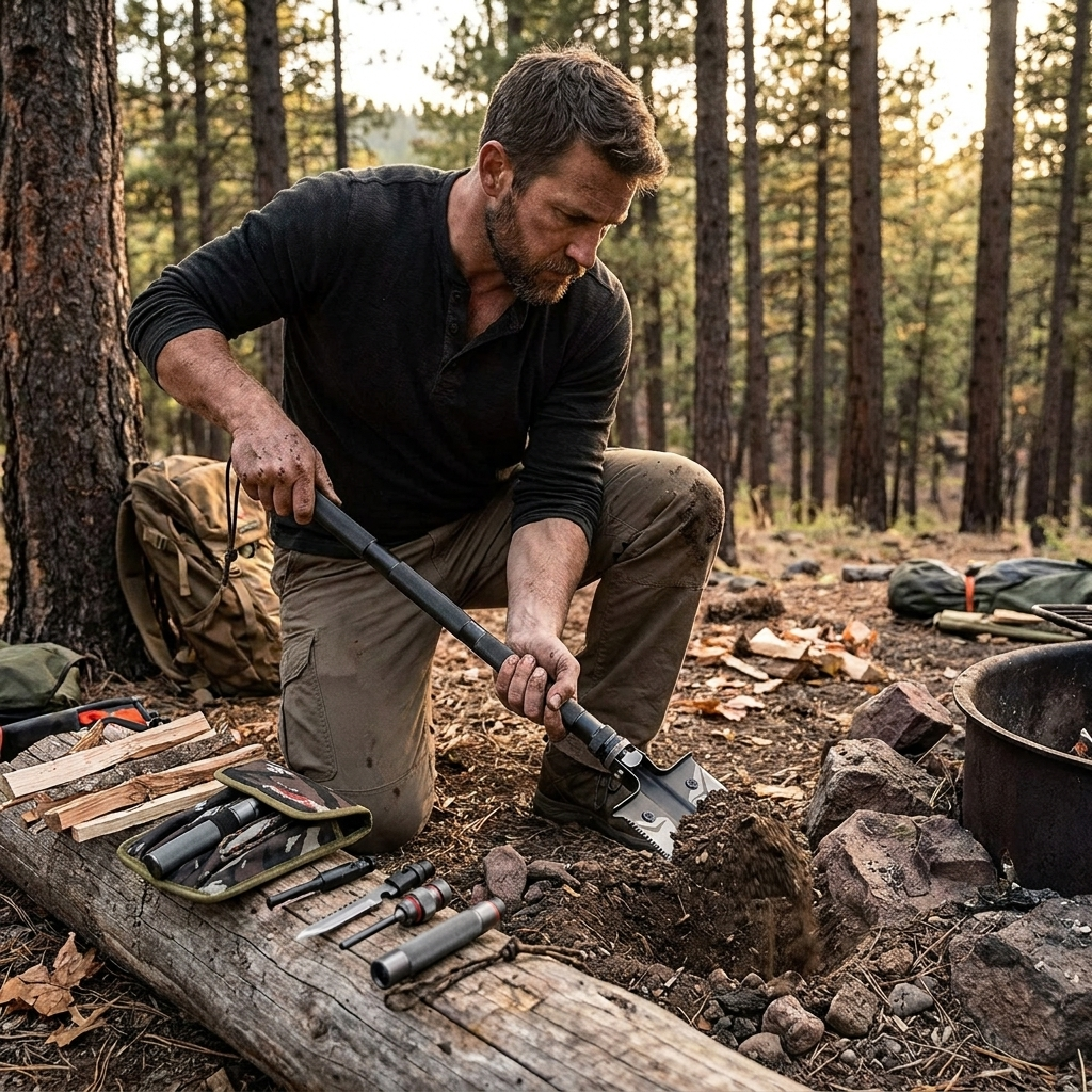 Indestructible Multi Function Survival Shovel lifestyle
