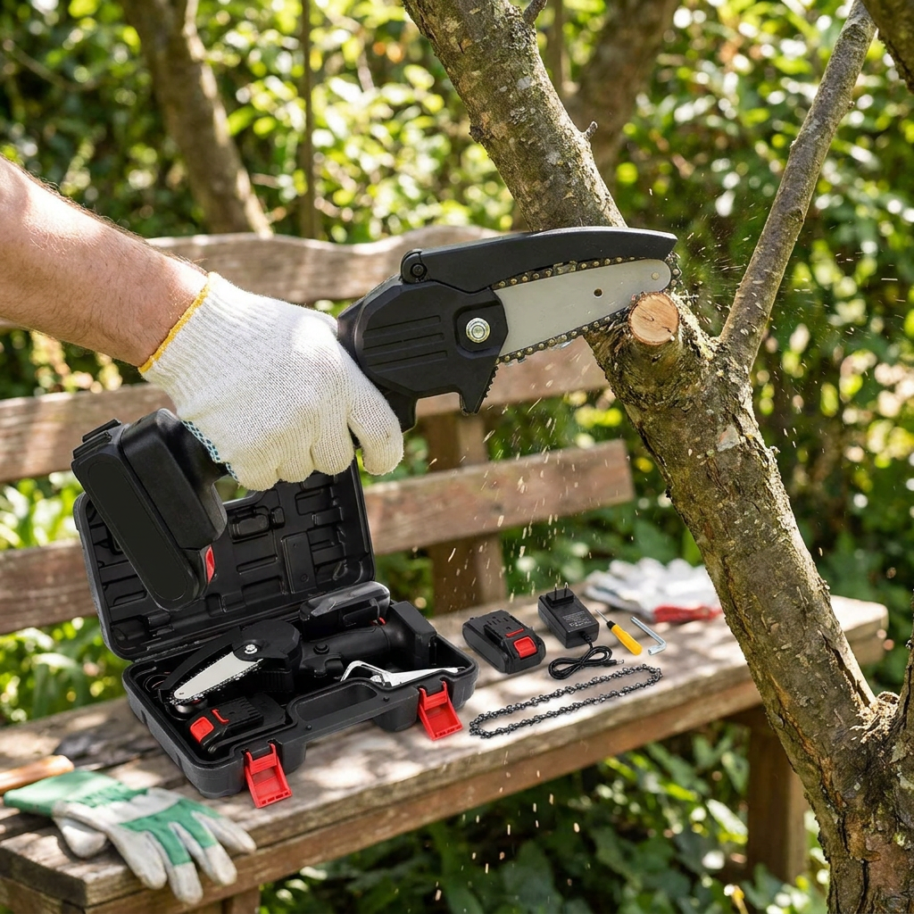 Upgraded 24V Mini Chainsaw lifestyle