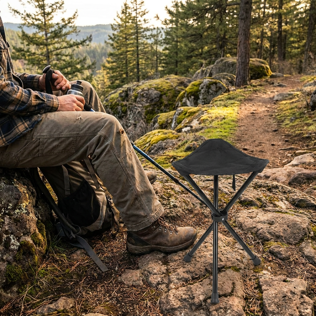 Lightweight folding chair for outdoor and travel lifestyle