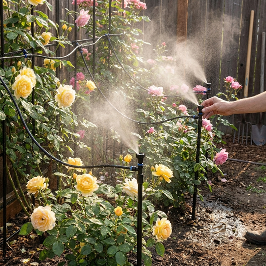 Drip Irrigation Kit with 360 degree Flexible Hose lifestyle
