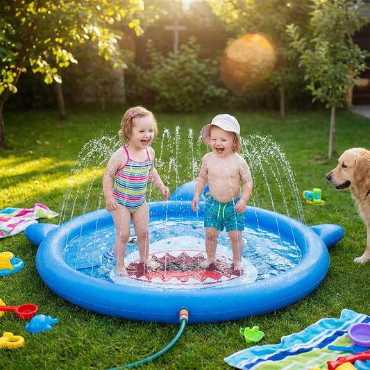 Splash Pad Sprinkler For Kids lifestyle