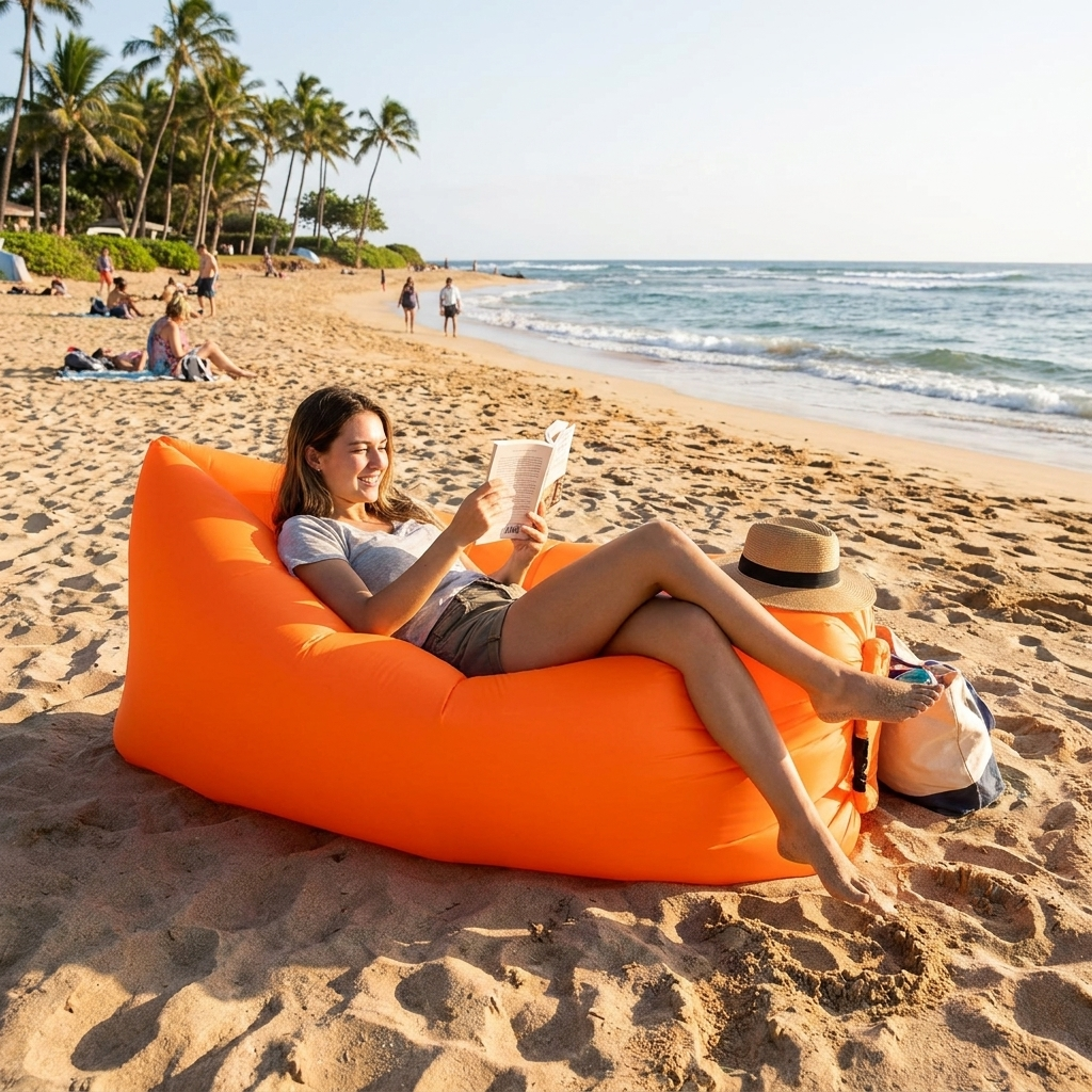 Outdoor Air Lounger Air Mattress lifestyle