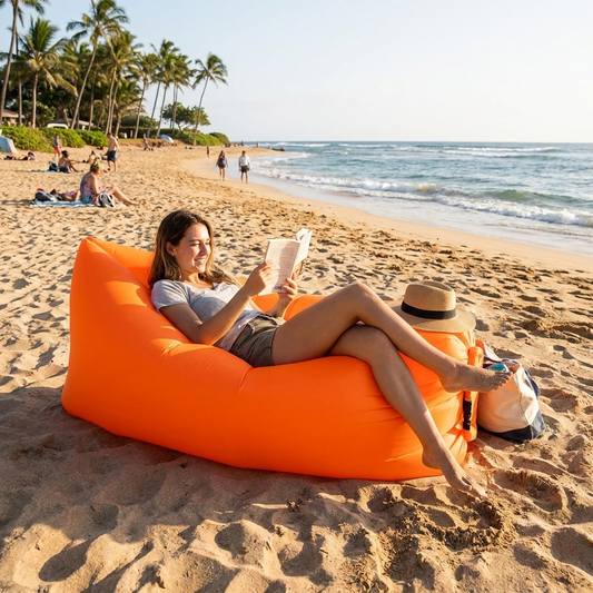Outdoor Air Lounger Air Mattress lifestyle